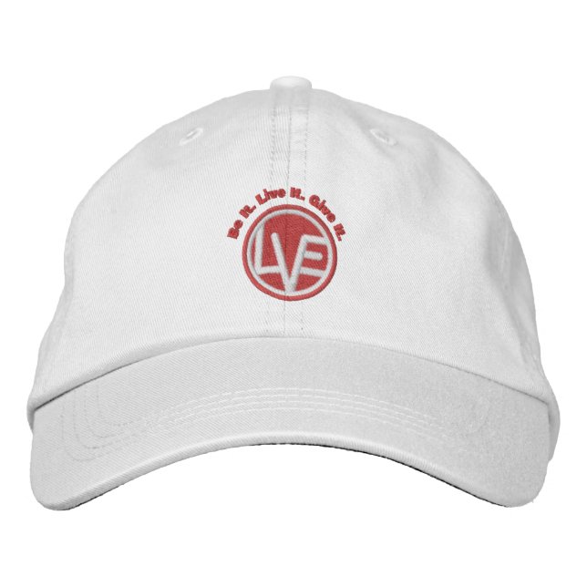 Love Emblem Embroidered Baseball Cap (Front)