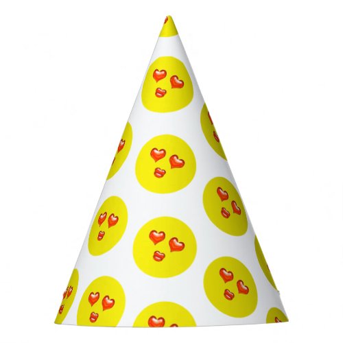 Love Emoji Birthday Party Party Hat