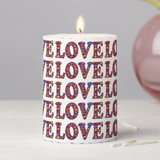 Love Emoji Candle