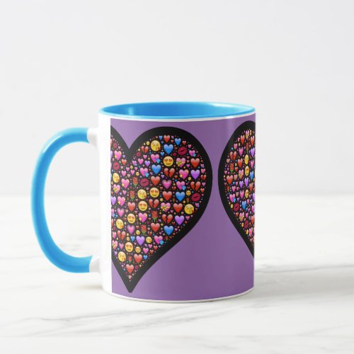 Love Emoji Customized Mug