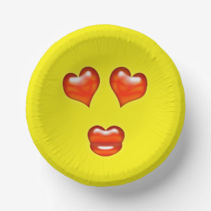 Love Emoji Paper Bowls