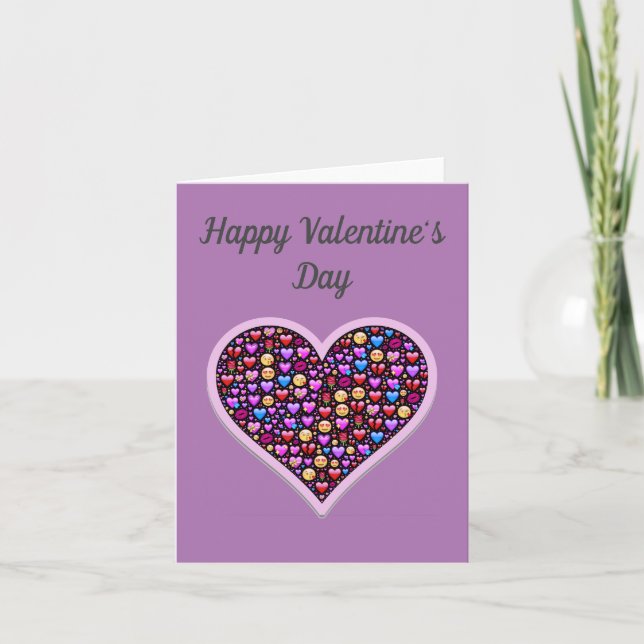Love Emoji's Valentine's Day Card (Front)