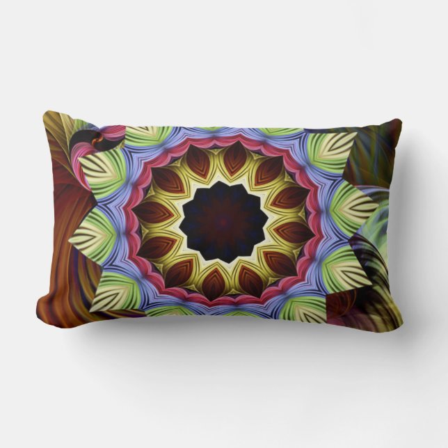 Love Energy Mandala Lumbar Pillow (Front)