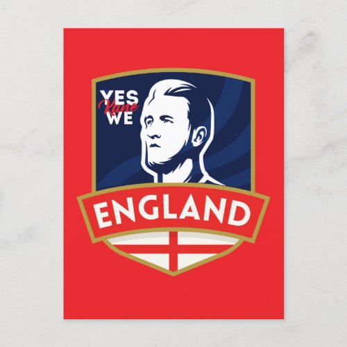  love england football team  postcard