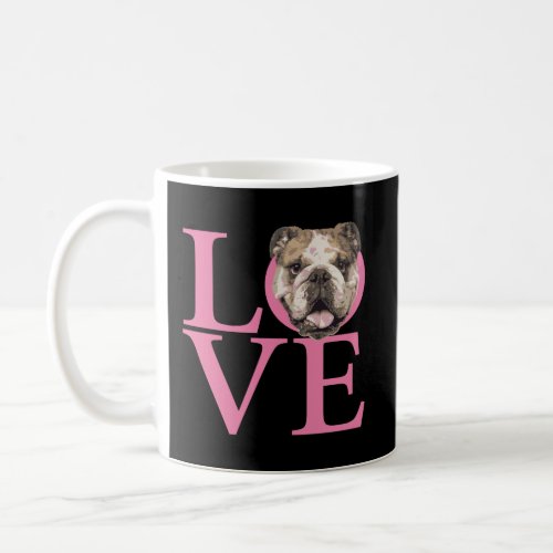 Love English Bulldog Coffee Mug