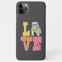 Love English Bulldog Cute Dog Dad Dog Mom