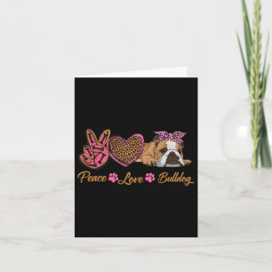 Love English Bulldog Fun Puppy Dog Mom Mother's Da Card