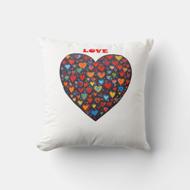 Love - English Throw Pillow (Front)