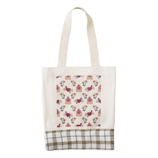 love envelopes and mobile phones zazzle HEART tote bag