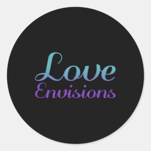 Love Envisions, Mental Health Awareness  Classic Round Sticker