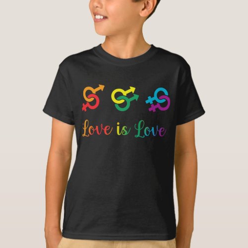 Love Equal Gender Rights Gay and Lesbian Pride T_Shirt