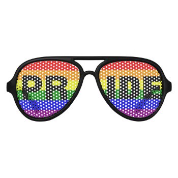 Love Equality Gay Pride Rainbow Flag Colors Aviator Sunglasses by UrHomeNeeds at Zazzle