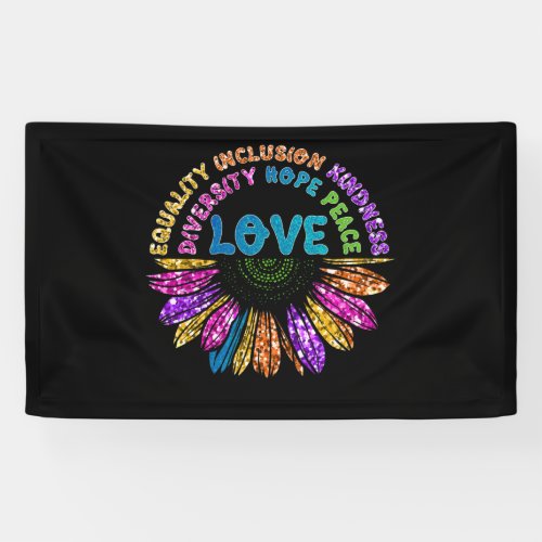 LOVE Equality Inclusion Diversity Hope Peace Banner