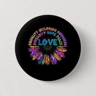 LOVE Equality Inclusion Diversity Hope Peace Button