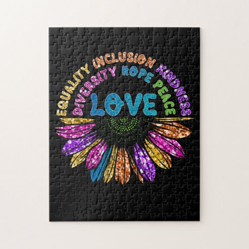 LOVE Equality Inclusion Diversity Hope Peace Jigsaw Puzzle
