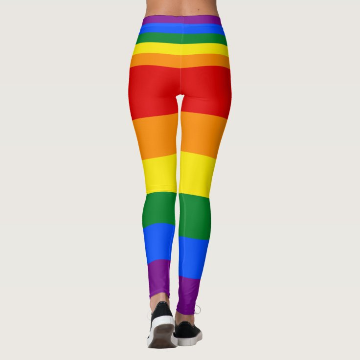 Love Equality Rainbow Flag LGBT Lesbian Gay Pride Leggings | Zazzle