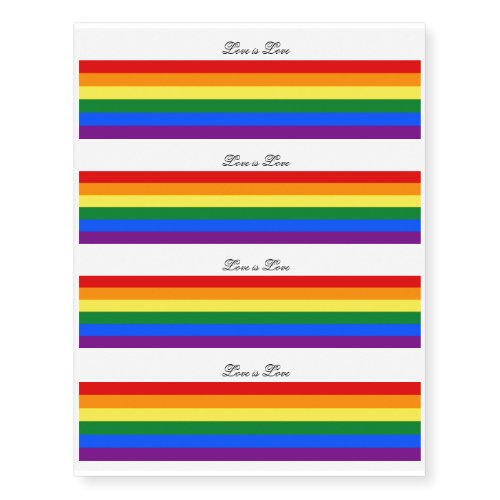 Love Equality Rainbow Flag LGBT Lesbian Gay Pride Temporary Tattoos Love Equality Rainbow Flag LGBT Lesbian Gay Pride Temporary Tattoos