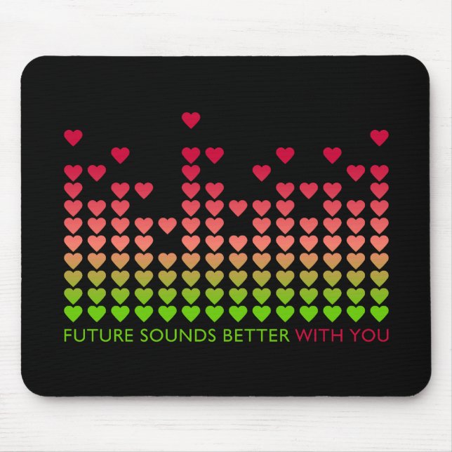Love Equalizer Valentine's Day Mouse Pad (Front)