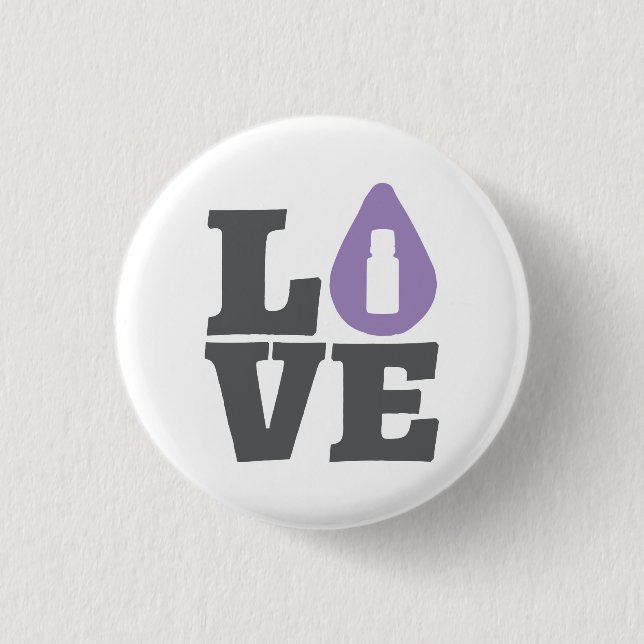 LOVE Essential Oils Button (Front)