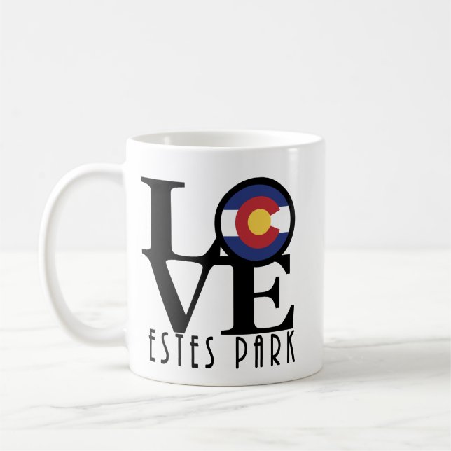 LOVE Estes Park CO 11oz Coffee Mug (Left)