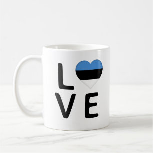 Love - Estonia Flag Coffee Mug