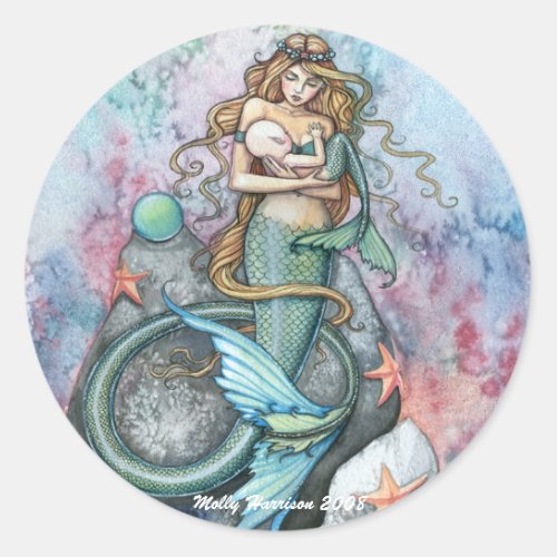 Love Eternal Mermaid Stickers by Molly Harrison