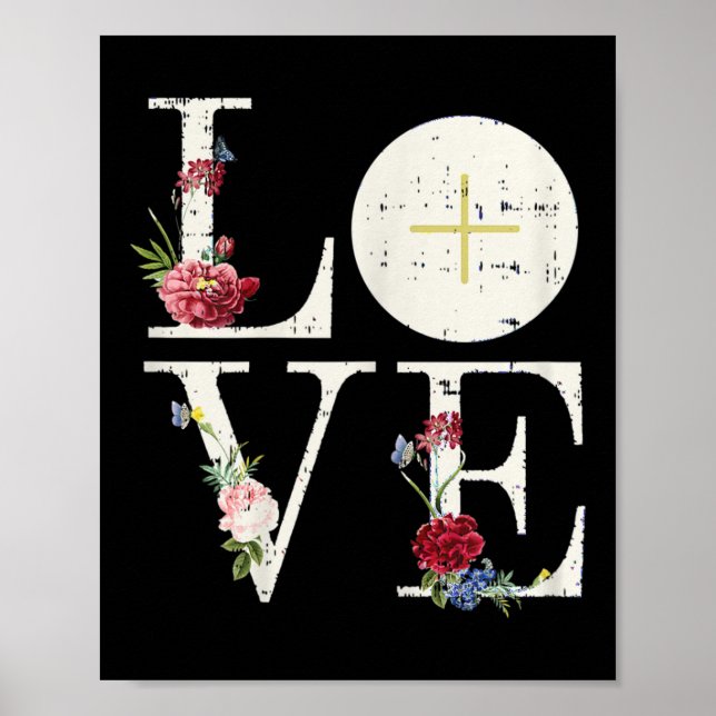 Love Eucharist First Holy Communion Christian Cath Poster (Front)