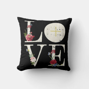 Love Eucharist First Holy Communion Christian Cath Throw Pillow