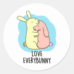 bunny love Sticker for Sale by worldsgirl