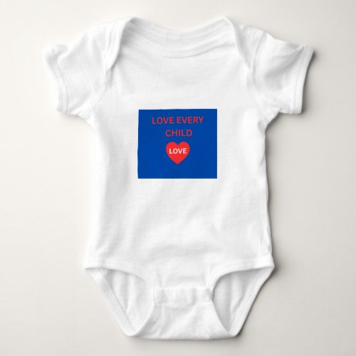 Love Every Child Heart Design Kids T-Shirt Baby Bodysuit
