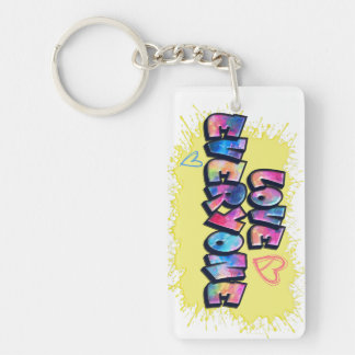 Love Everyone Colorful Design Keychain