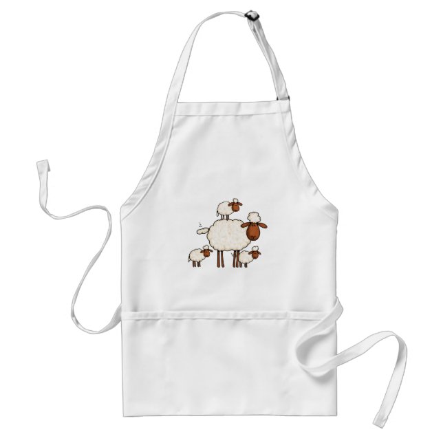 love ewe (no txt) adult apron (Front)
