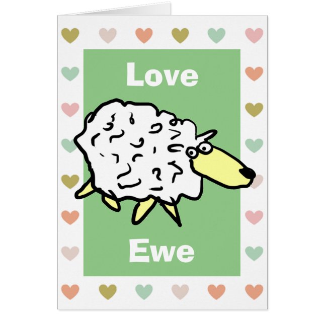 Love Ewe Pun Cards (Front)