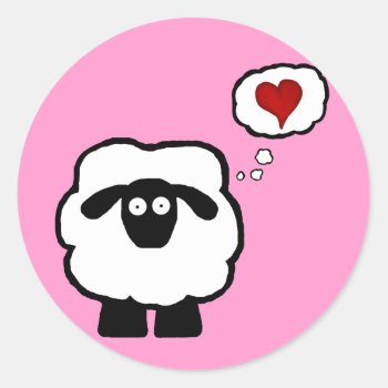 Love Ewe Stickers by SillySheep at Zazzle