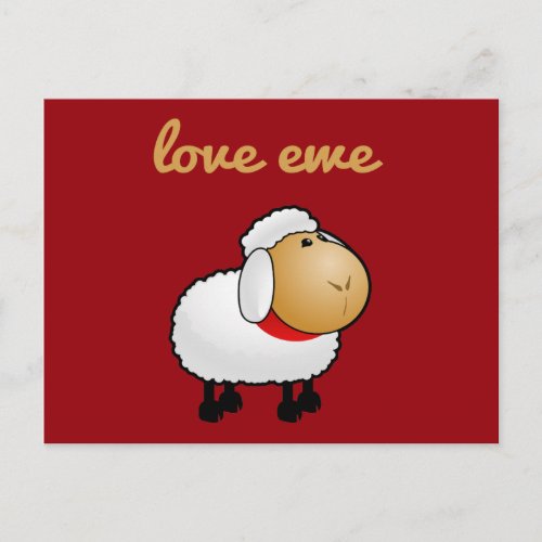 Love Ewe you Postcard