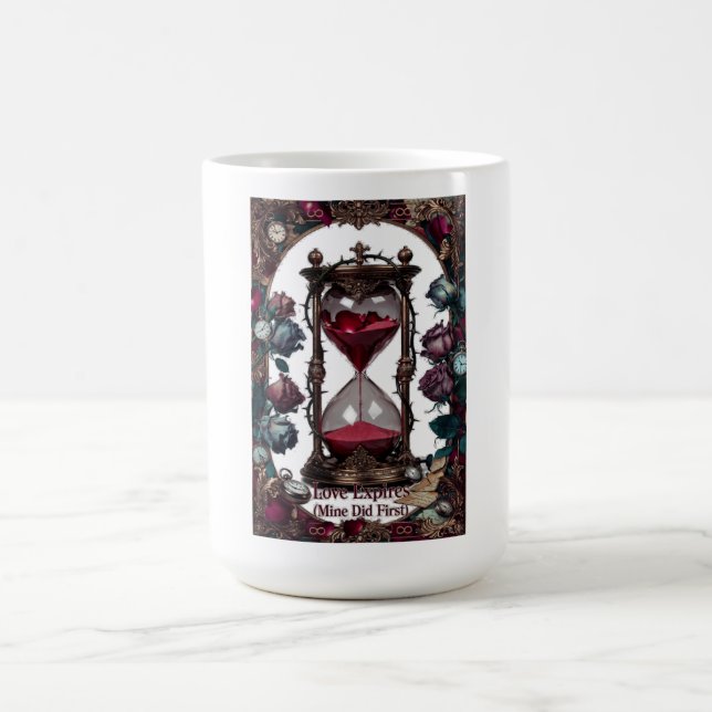 Love Expires (Mine Did First) T-Shirt | Crimson Ho Coffee Mug (Center)