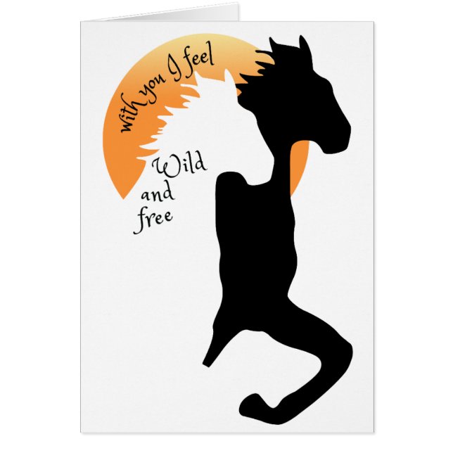 Love express, with you I feel wild and free Horses (Front)