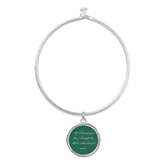 Love expression (green) bangle bracelet