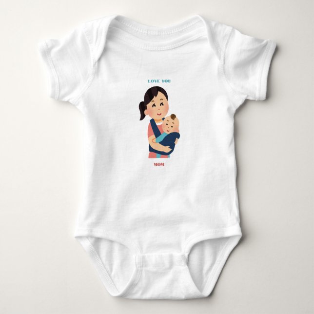 Love Expressive mom Baby Bodysuit (Front)