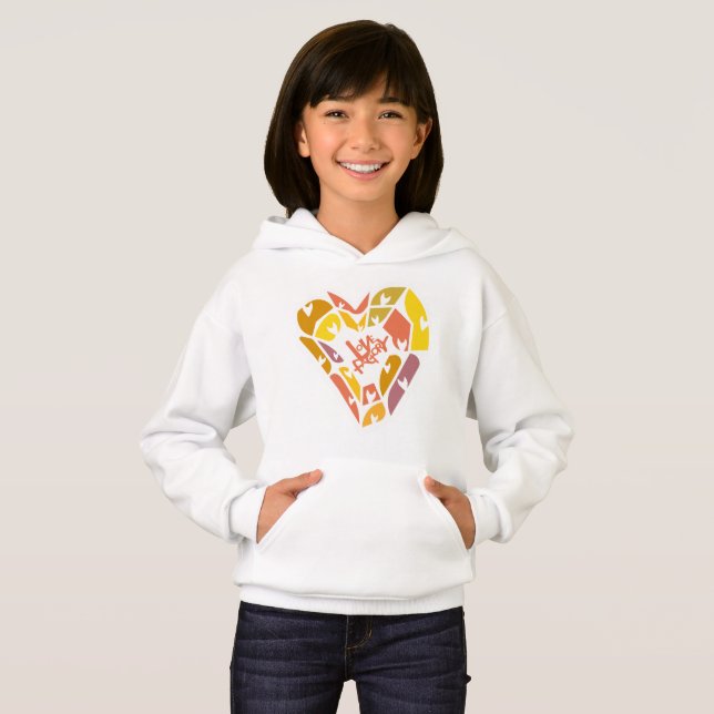 LOVE FACTORY HEARTS BY MASANSER HOODIE (Front Full)