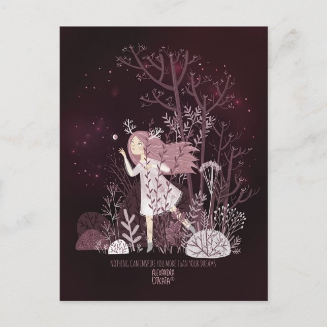 Love Fairy-tale by Alexandra Dikaia Love  Holiday Postcard (Front)