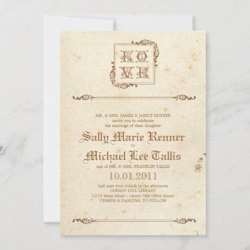 LOVE - Fairytale Storybook Invitation