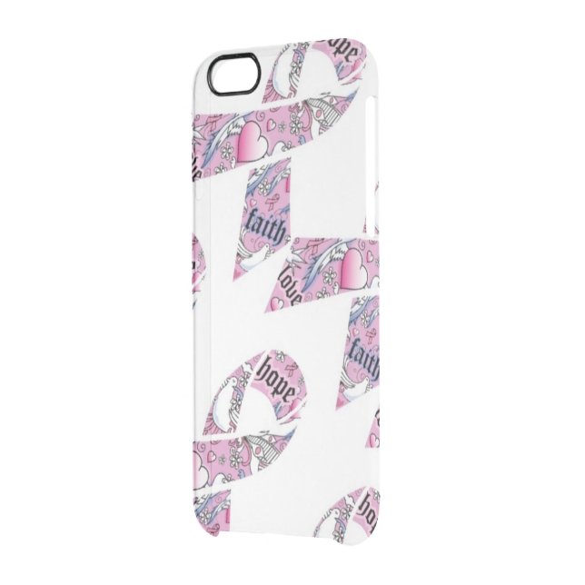 Love, Faith, and Hope for Fighters Uncommon iPhone Case (Back Left)