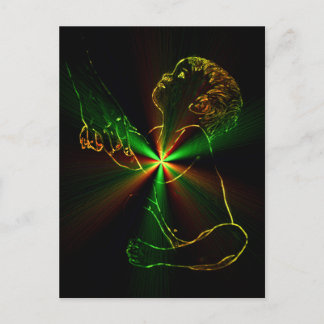 Love, faith, hope postcard