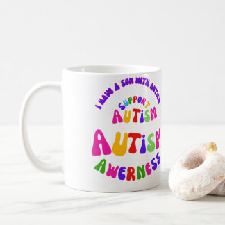 Love Faith support, Autism Awareness Coffee Mug