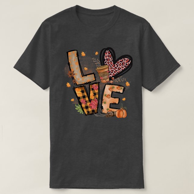Love Fall Cozy Autumn T-Shirt (Design Front)