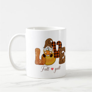 Love Fall Gnome Personalized Coffee Mug
