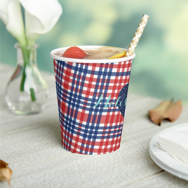 Love Fall Kitsch Country Rustic Wedding Party Paper Cups (Insitu)