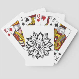 love fall poker cards