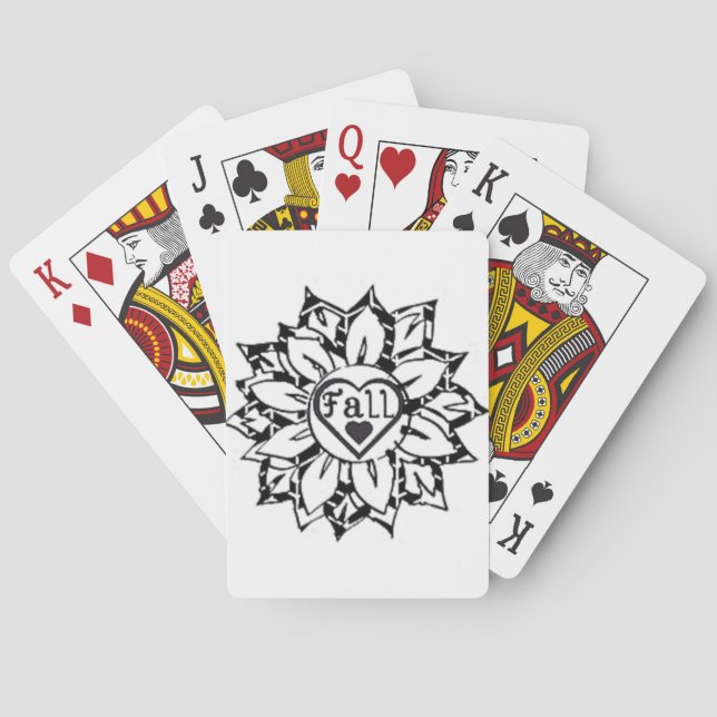 love fall poker cards (Back)